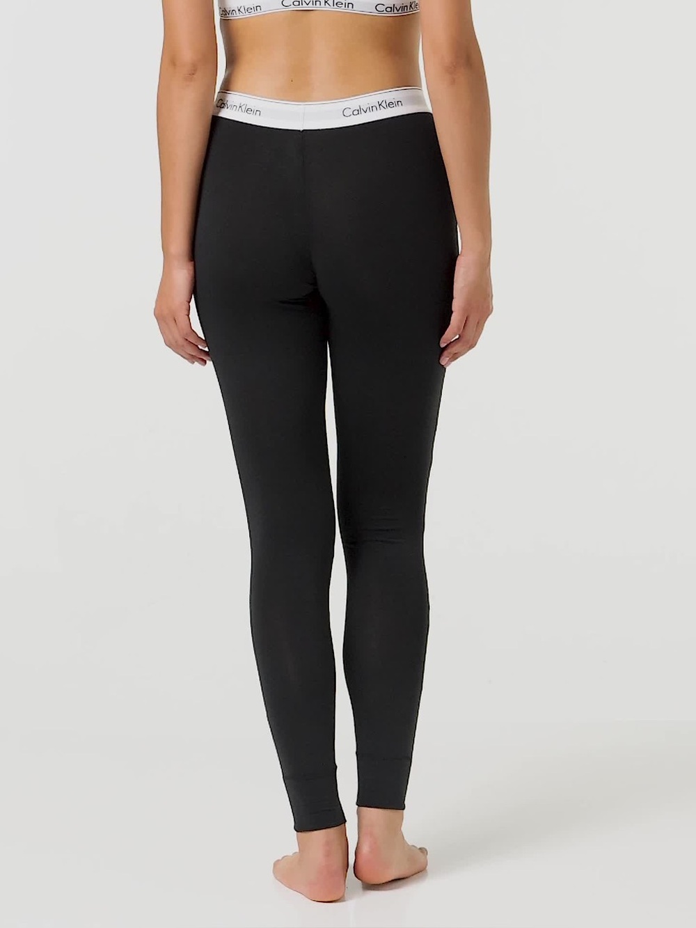 Calvin Klein sleep cotton pajama PJ leggings black
